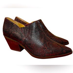 LUCKY BRAND leather ankle booties. ❤️🖤🤎